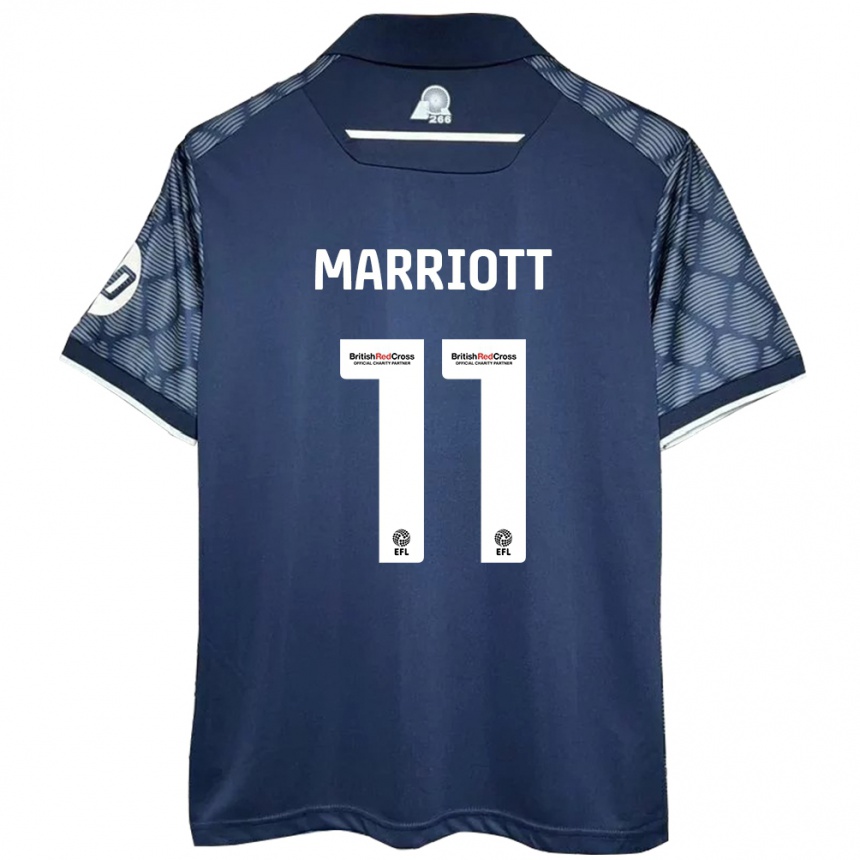 Hombre Fútbol Camiseta Jack Marriott #11 Negro 2ª Equipación 2024/25 Perú