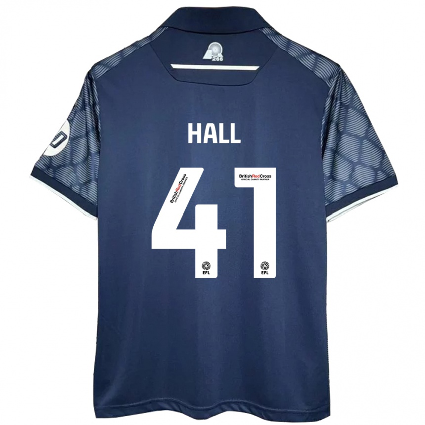 Hombre Fútbol Camiseta Liam Hall #41 Negro 2ª Equipación 2024/25 Perú