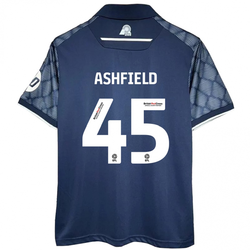 Hombre Fútbol Camiseta Harry Ashfield #45 Negro 2ª Equipación 2024/25 Perú