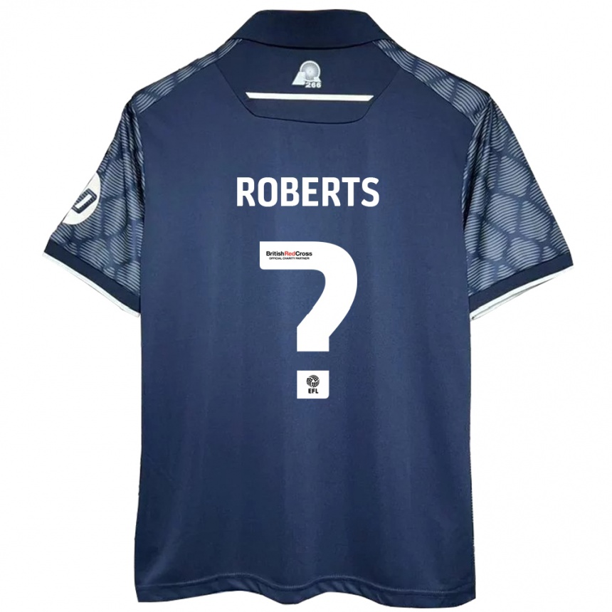 Hombre Fútbol Camiseta Hari Roberts #0 Negro 2ª Equipación 2024/25 Perú