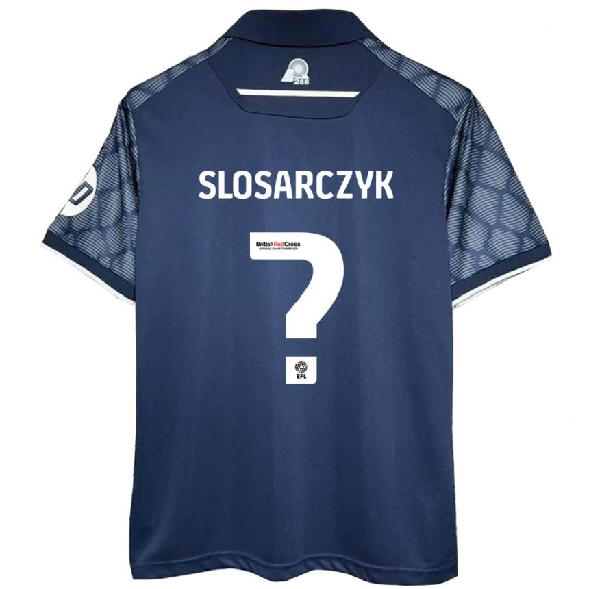 Hombre Fútbol Camiseta Nikolas Slosarczyk #0 Negro 2ª Equipación 2024/25 Perú