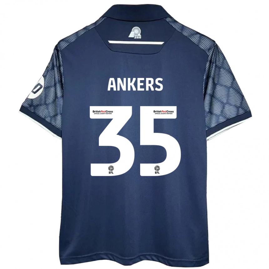 Hombre Fútbol Camiseta Chloe Ankers #35 Negro 2ª Equipación 2024/25 Perú