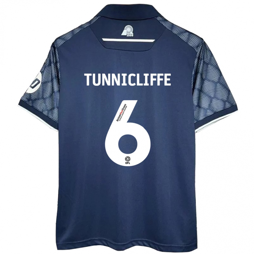 Hombre Fútbol Camiseta Jordan Tunnicliffe #6 Negro 2ª Equipación 2024/25 Perú