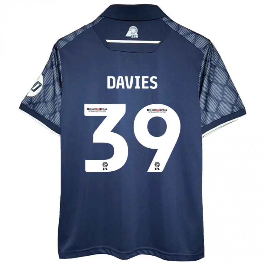 Hombre Fútbol Camiseta Daniel Davies #39 Negro 2ª Equipación 2024/25 Perú