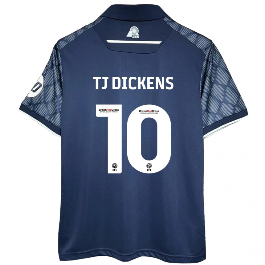 Hombre Fútbol Camiseta Tonicha Tj Dickens #10 Negro 2ª Equipación 2024/25 Perú