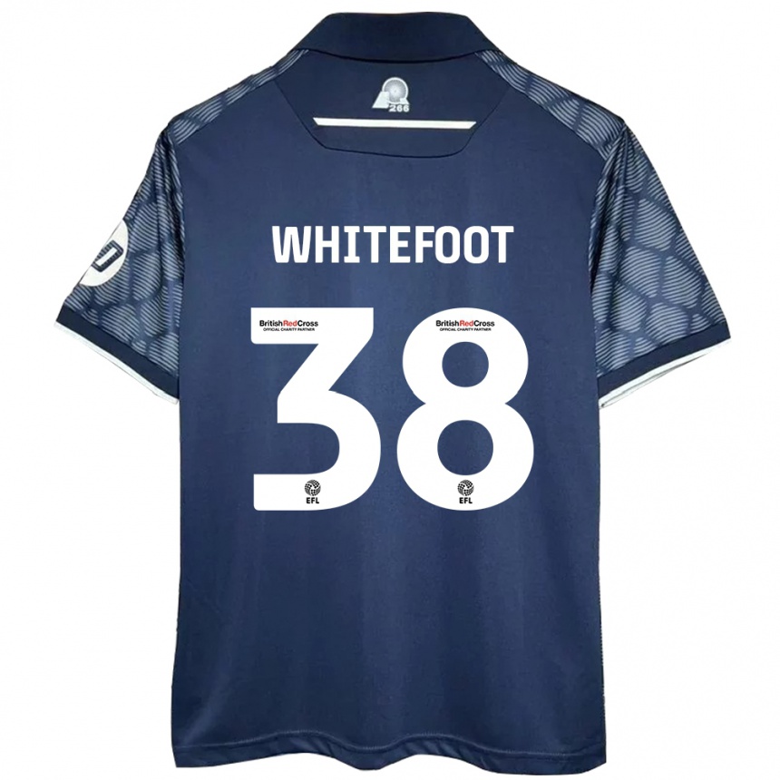 Hombre Fútbol Camiseta Lily Whitefoot #38 Negro 2ª Equipación 2024/25 Perú