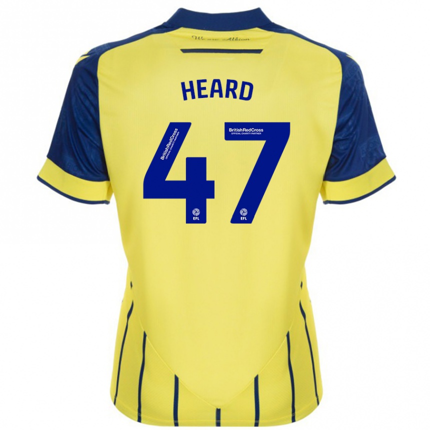 Hombre Fútbol Camiseta Fenton Heard #47 Amarillo Azul 2ª Equipación 2024/25 Perú