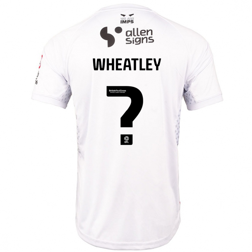 Hombre Fútbol Camiseta Kyrell Wheatley #0 Rojo Blanco 2ª Equipación 2024/25 Perú