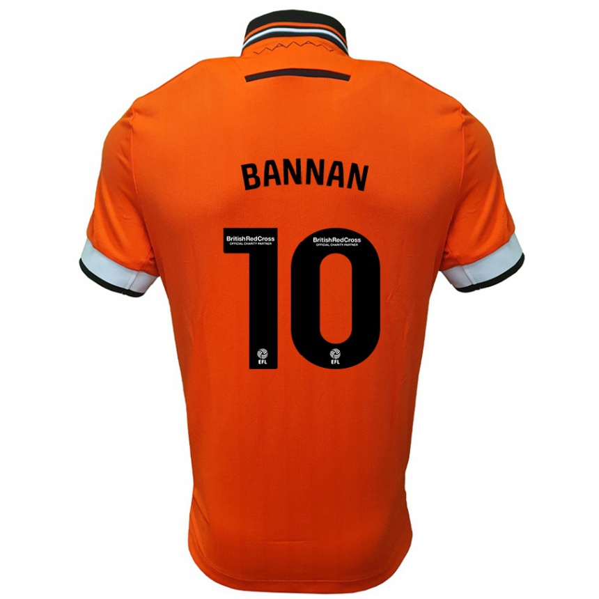 Hombre Fútbol Camiseta Barry Bannan #10 Naranja Blanco 2ª Equipación 2024/25 Perú