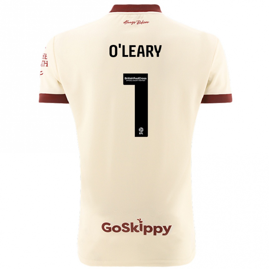 Hombre Fútbol Camiseta Max O'leary #1 Crema Blanco 2ª Equipación 2024/25 Perú