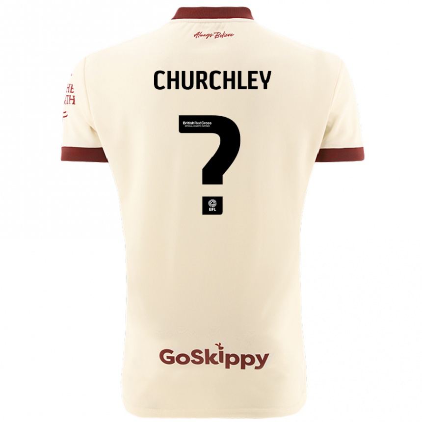 Hombre Fútbol Camiseta Kai Churchley #0 Crema Blanco 2ª Equipación 2024/25 Perú