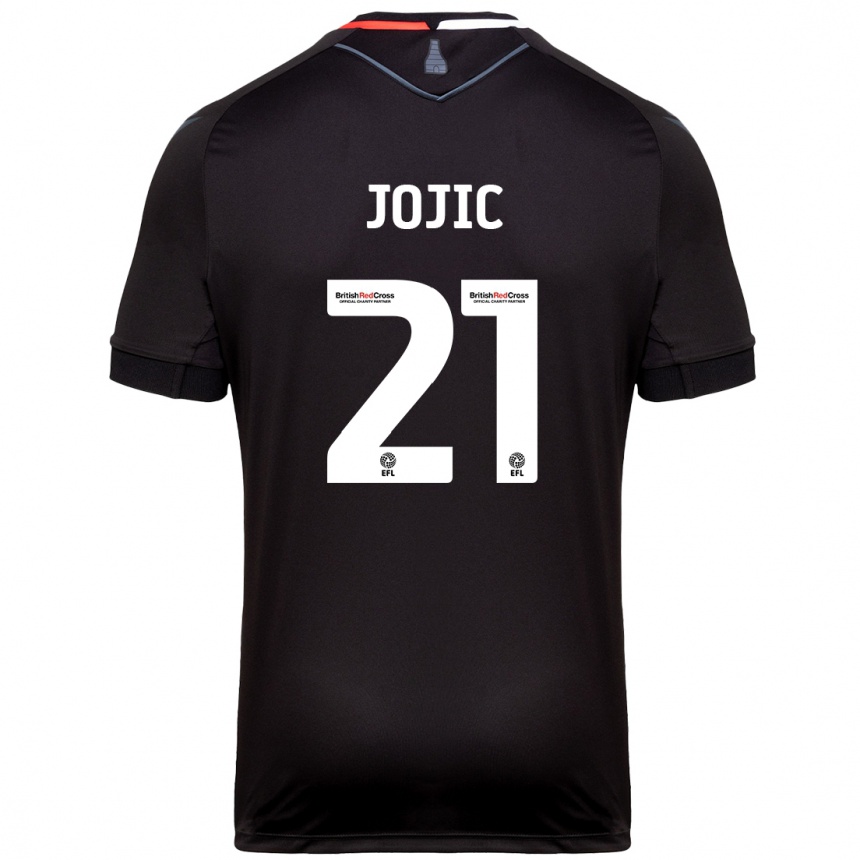 Hombre Fútbol Camiseta Nikola Jojic #21 Negro 2ª Equipación 2024/25 Perú