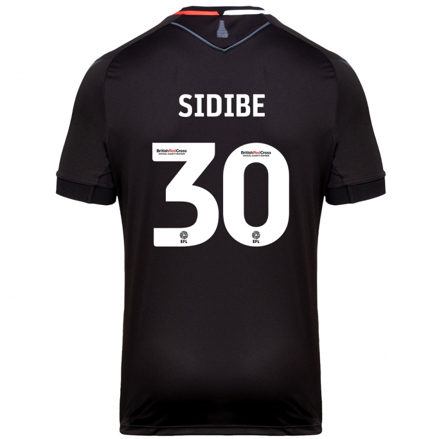 Hombre Fútbol Camiseta Souleymane Sidibe #30 Negro 2ª Equipación 2024/25 Perú