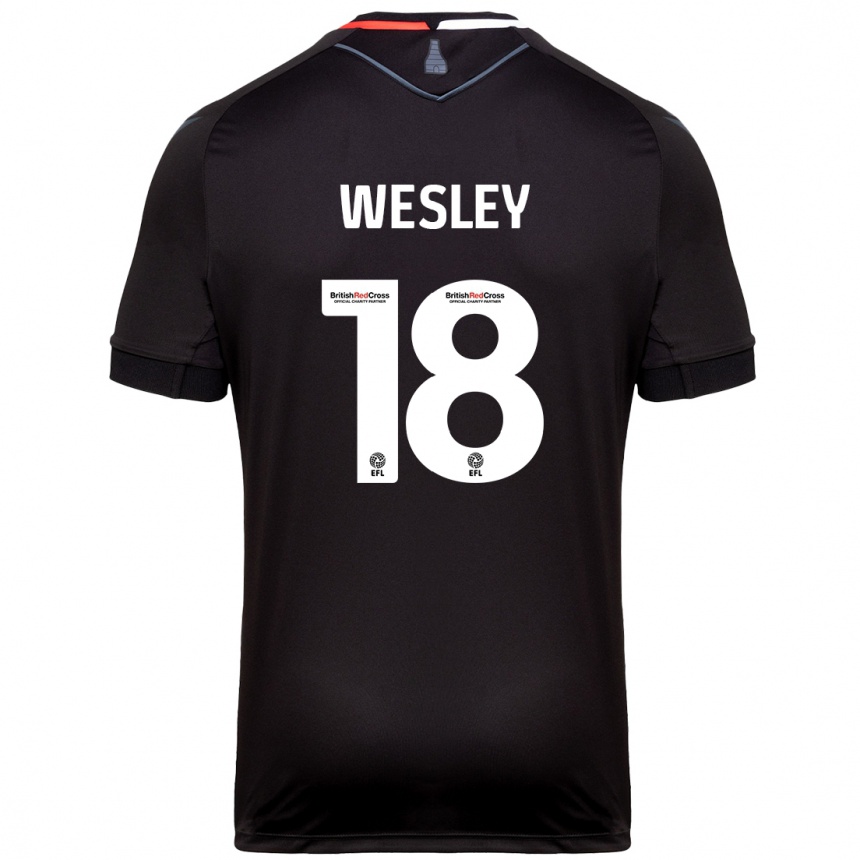 Hombre Fútbol Camiseta Wesley Moraes #18 Negro 2ª Equipación 2024/25 Perú