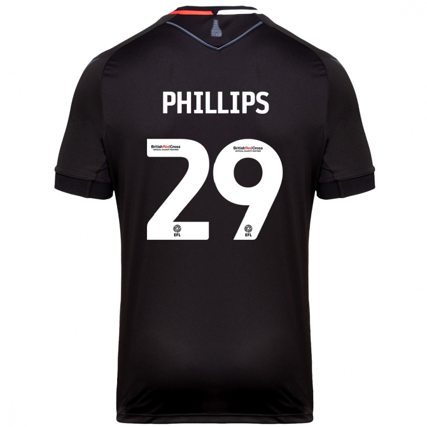 Hombre Fútbol Camiseta D'margio Wright-Phillips #29 Negro 2ª Equipación 2024/25 Perú