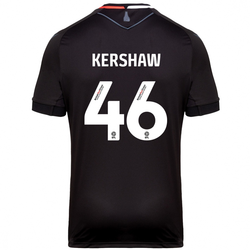 Hombre Fútbol Camiseta Ben Kershaw #46 Negro 2ª Equipación 2024/25 Perú