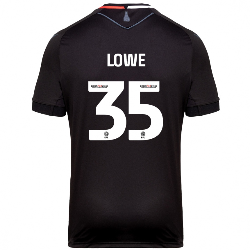 Hombre Fútbol Camiseta Nathan Lowe #35 Negro 2ª Equipación 2024/25 Perú