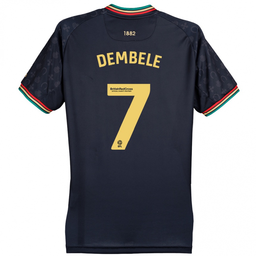 Hombre Fútbol Camiseta Karamoko Dembélé #7 Azul Marino Oscuro 2ª Equipación 2024/25 Perú