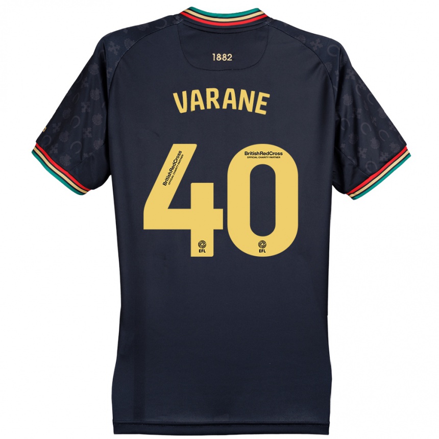 Hombre Fútbol Camiseta Jonathan Varane #40 Azul Marino Oscuro 2ª Equipación 2024/25 Perú