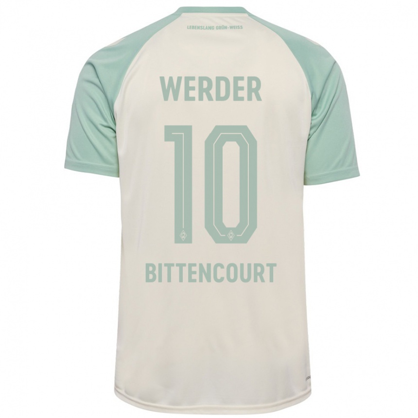 Hombre Fútbol Camiseta Leonardo Bittencourt #10 Blanquecino Verde Claro 2ª Equipación 2024/25 Perú