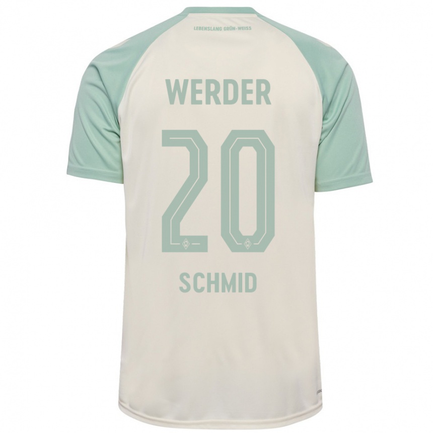 Hombre Fútbol Camiseta Romano Schmid #20 Blanquecino Verde Claro 2ª Equipación 2024/25 Perú