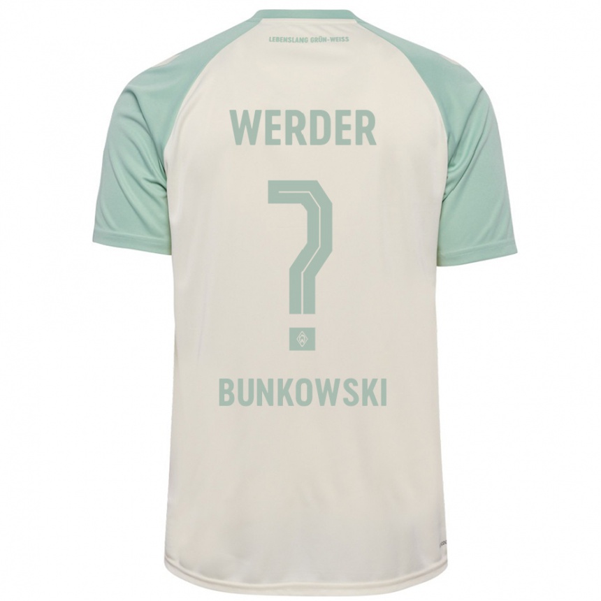 Hombre Fútbol Camiseta Paul Bunkowski #0 Blanquecino Verde Claro 2ª Equipación 2024/25 Perú