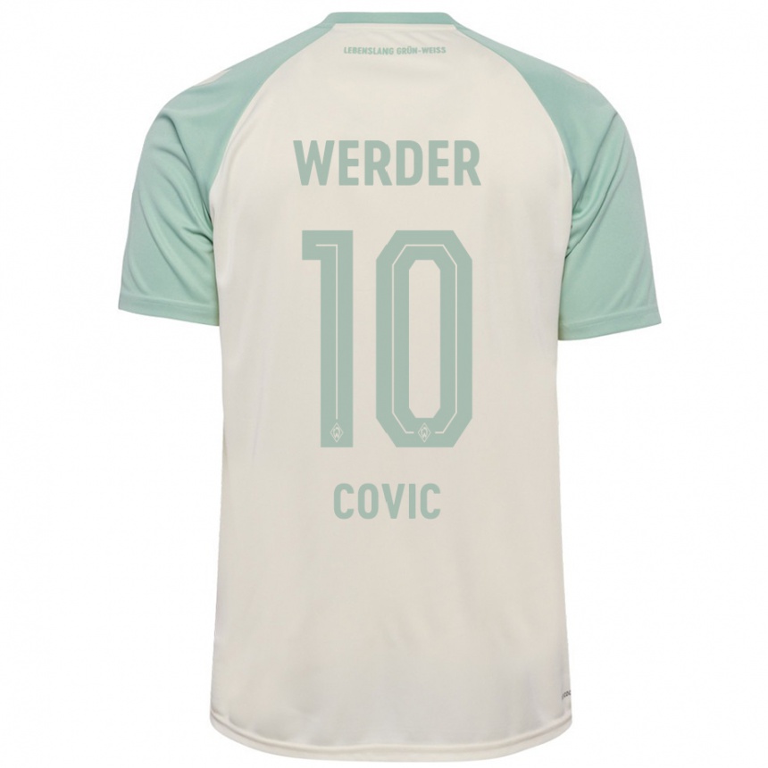 Hombre Fútbol Camiseta Patrice Covic #10 Blanquecino Verde Claro 2ª Equipación 2024/25 Perú