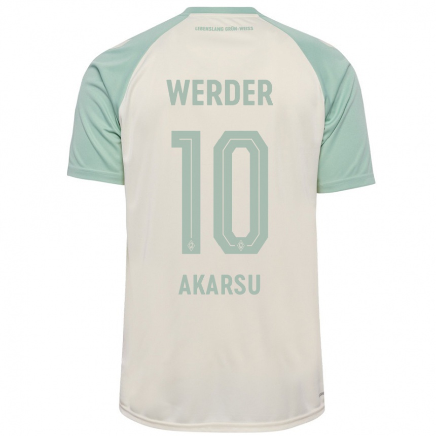 Hombre Fútbol Camiseta Mikail Bura Akarsu #10 Blanquecino Verde Claro 2ª Equipación 2024/25 Perú