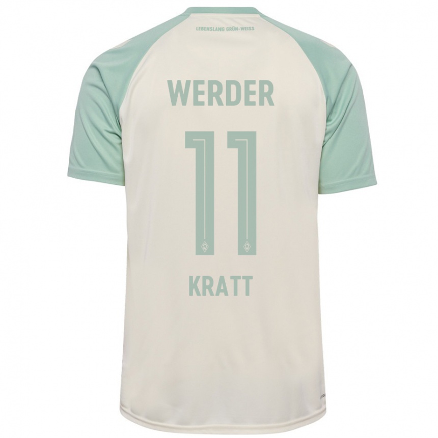 Hombre Fútbol Camiseta Ronan Kratt #11 Blanquecino Verde Claro 2ª Equipación 2024/25 Perú