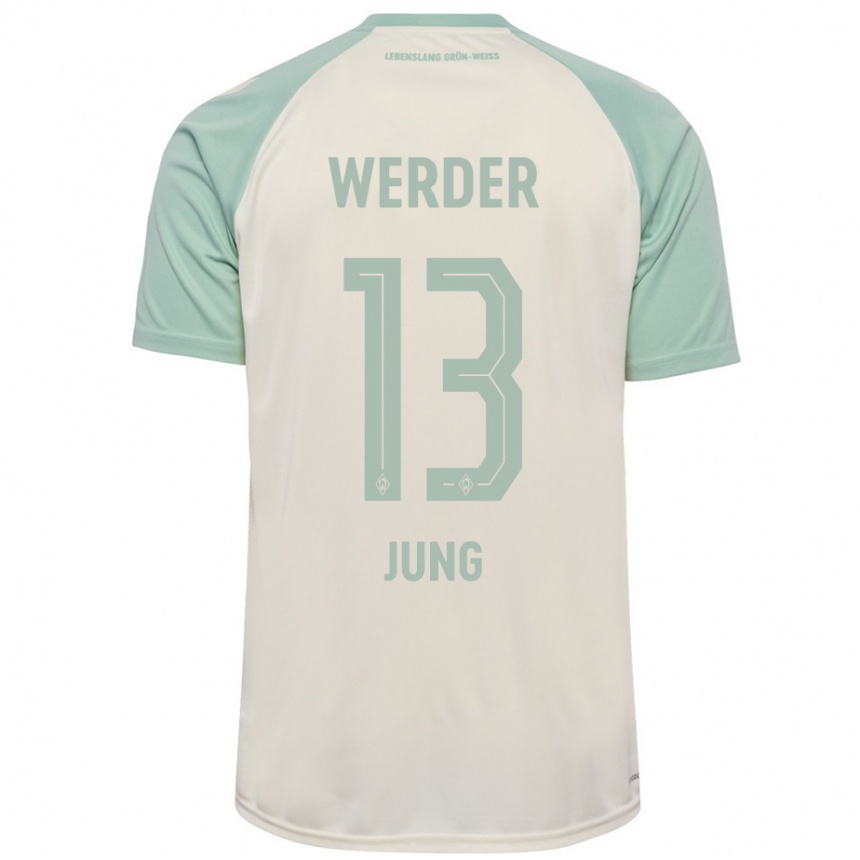 Hombre Fútbol Camiseta Seong-Hyeon Jung #13 Blanquecino Verde Claro 2ª Equipación 2024/25 Perú