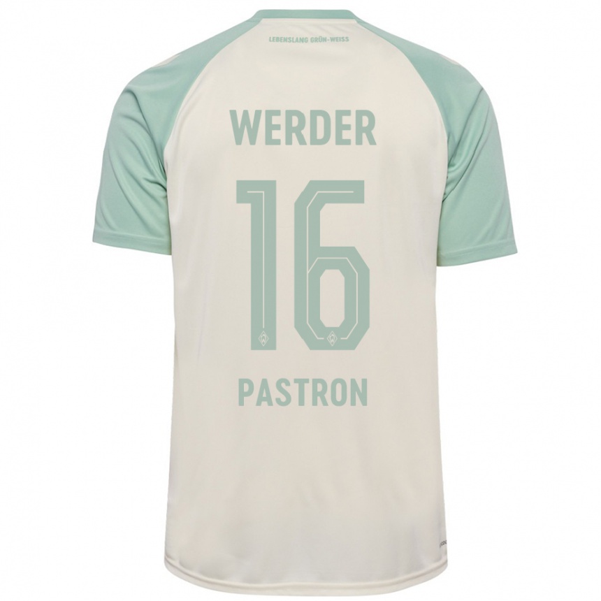 Hombre Fútbol Camiseta Alvin Pastron #16 Blanquecino Verde Claro 2ª Equipación 2024/25 Perú