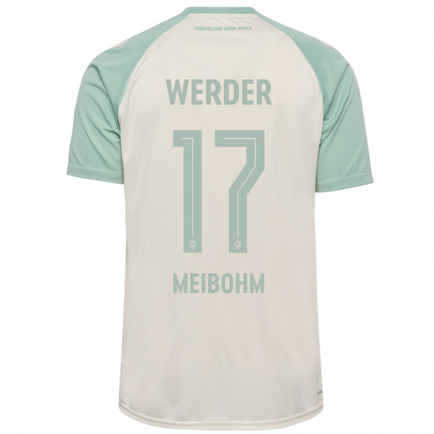 Hombre Fútbol Camiseta Joel Meibohm #17 Blanquecino Verde Claro 2ª Equipación 2024/25 Perú