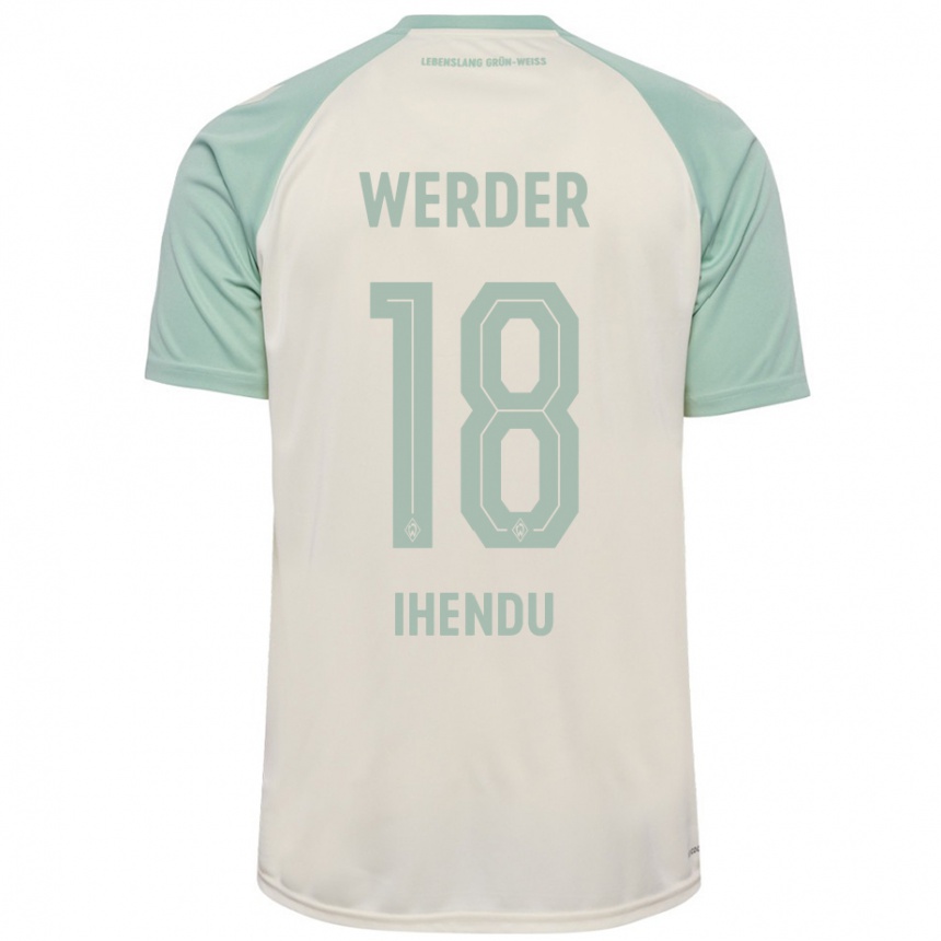 Hombre Fútbol Camiseta Daniel Ihendu #18 Blanquecino Verde Claro 2ª Equipación 2024/25 Perú