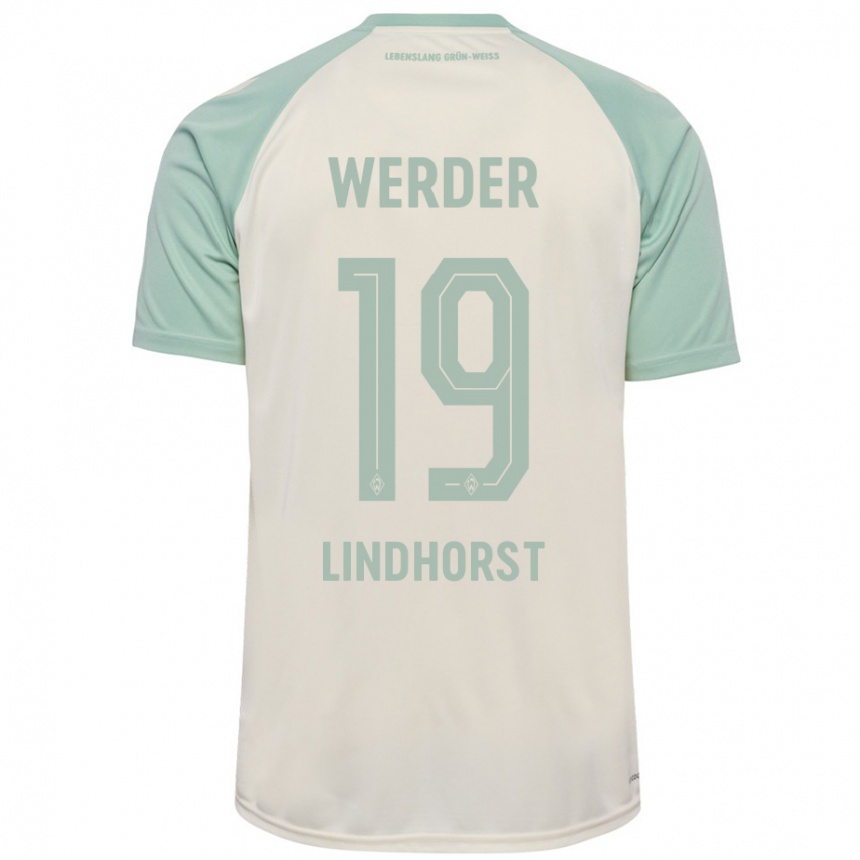 Hombre Fútbol Camiseta Jerrit Lindhorst #19 Blanquecino Verde Claro 2ª Equipación 2024/25 Perú