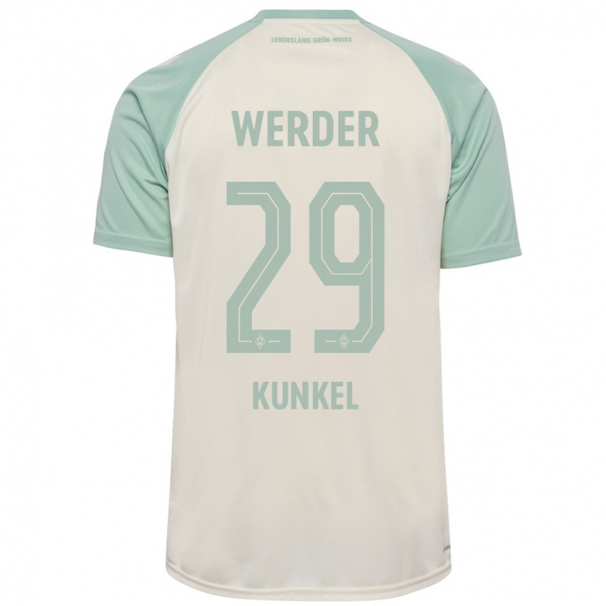 Hombre Fútbol Camiseta Melina Kunkel #29 Blanquecino Verde Claro 2ª Equipación 2024/25 Perú