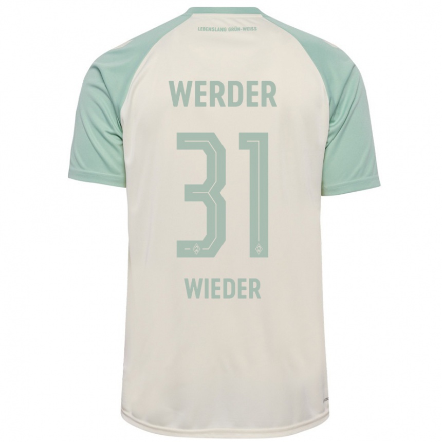 Hombre Fútbol Camiseta Verena Wieder #31 Blanquecino Verde Claro 2ª Equipación 2024/25 Perú