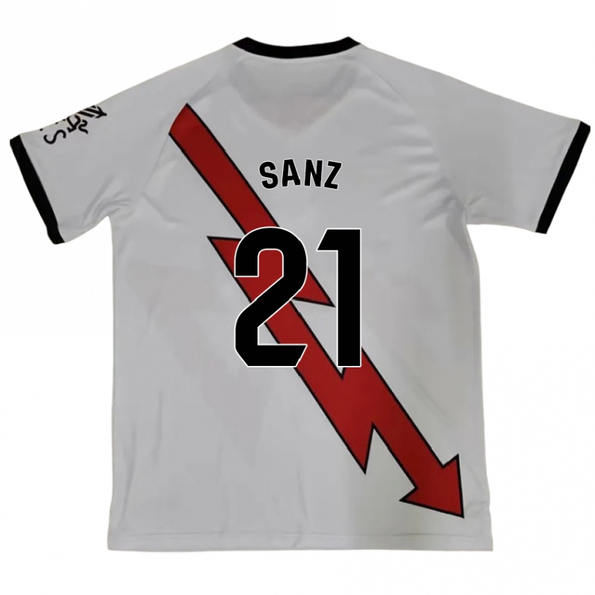 Hombre Fútbol Camiseta Luismi Sanz #21 Rojo 2ª Equipación 2024/25 Perú