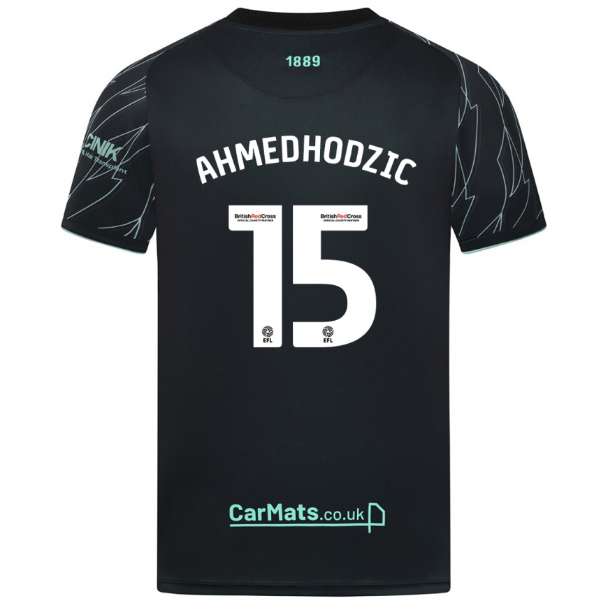 Hombre Fútbol Camiseta Anel Ahmedhodzic #15 Negro Verde 2ª Equipación 2024/25 Perú