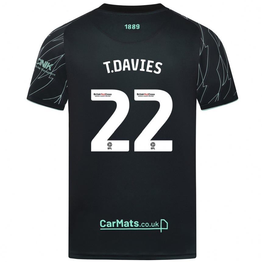 Hombre Fútbol Camiseta Tom Davies #22 Negro Verde 2ª Equipación 2024/25 Perú