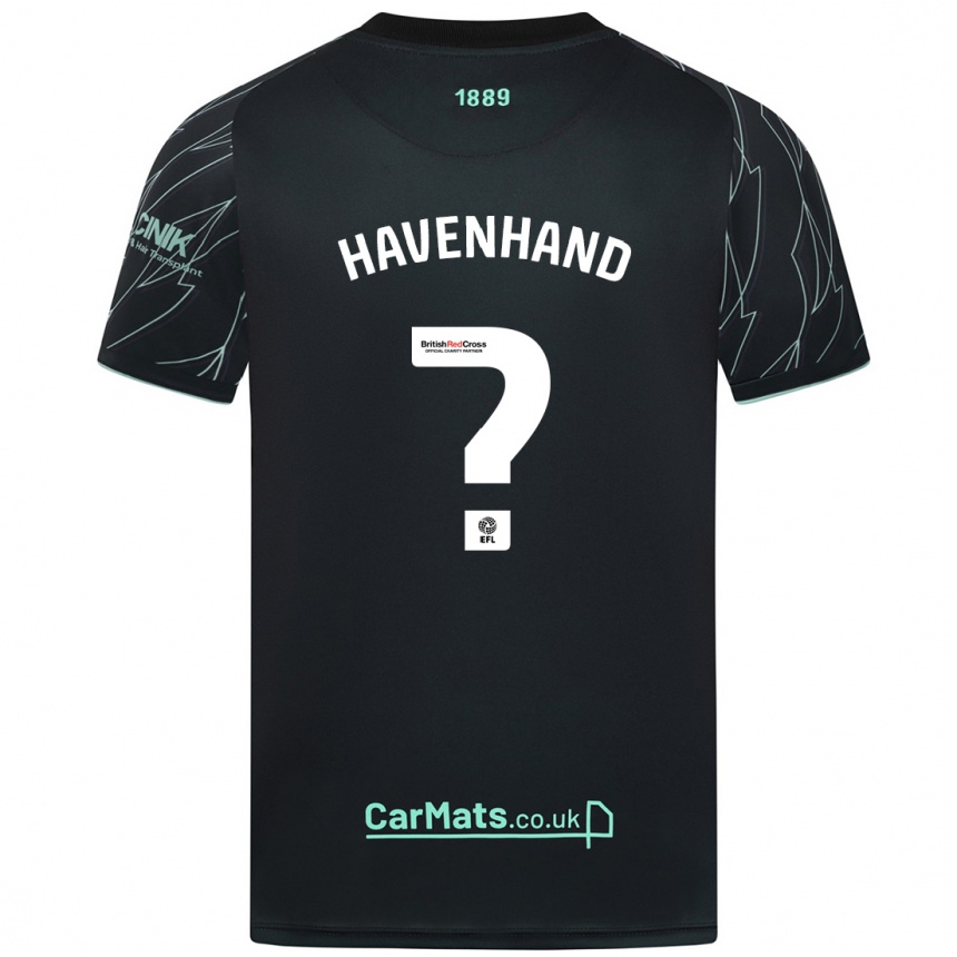 Hombre Fútbol Camiseta Kurtis Havenhand #0 Negro Verde 2ª Equipación 2024/25 Perú