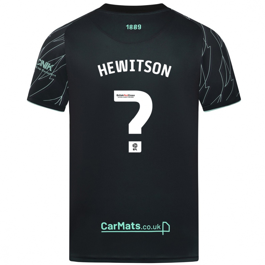 Hombre Fútbol Camiseta Coby Hewitson #0 Negro Verde 2ª Equipación 2024/25 Perú