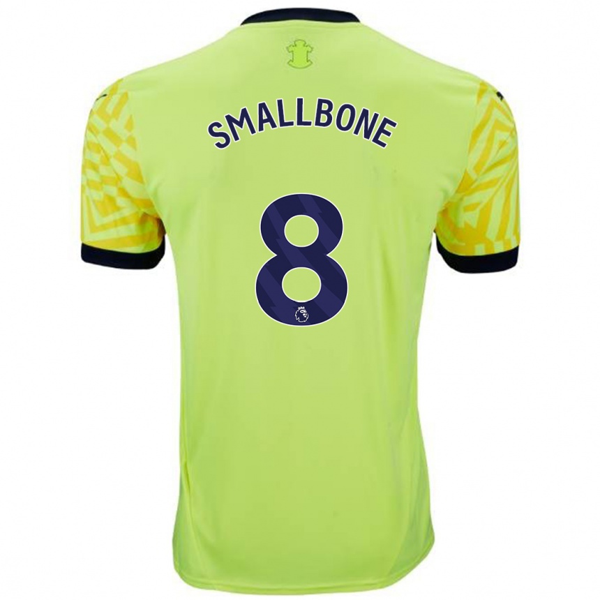 Hombre Fútbol Camiseta Will Smallbone #8 Amarillo 2ª Equipación 2024/25 Perú