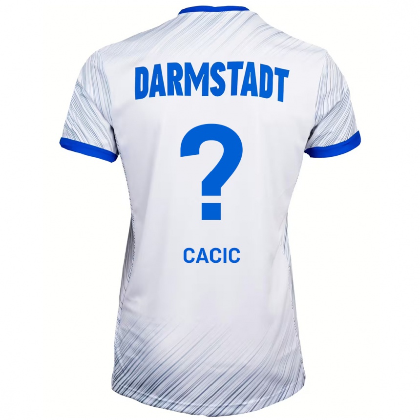 Hombre Fútbol Camiseta Antonio Cacic #0 Blanco Azul 2ª Equipación 2024/25 Perú