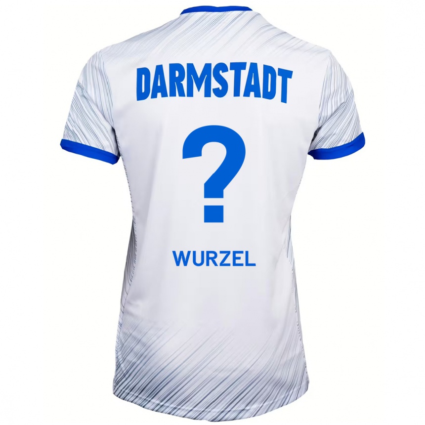 Hombre Fútbol Camiseta Elias Wurzel #0 Blanco Azul 2ª Equipación 2024/25 Perú