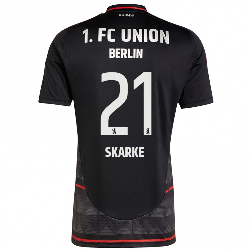 Hombre Fútbol Camiseta Tim Skarke #21 Negro 2ª Equipación 2024/25 Perú