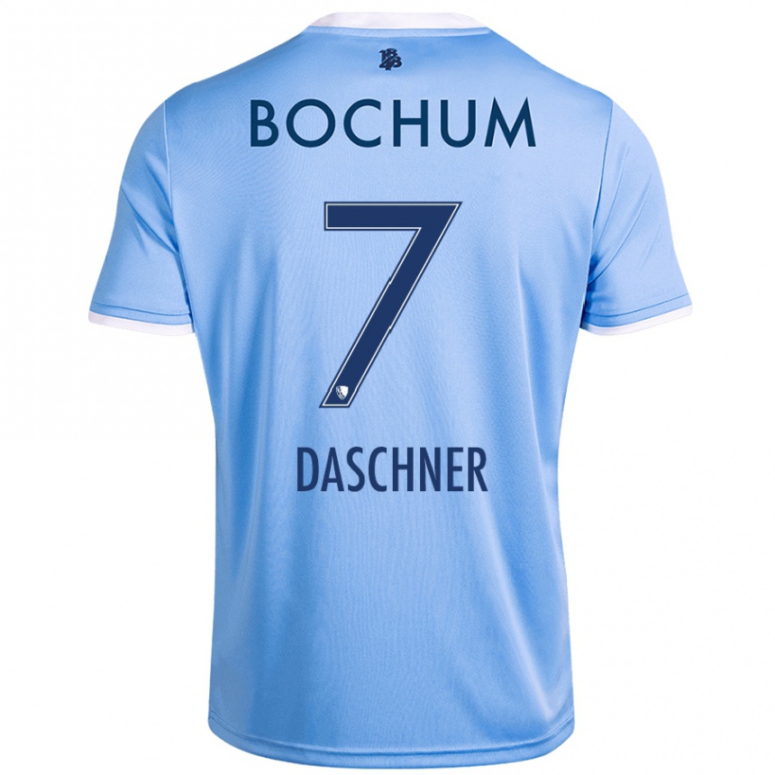 Hombre Fútbol Camiseta Lukas Daschner #7 Azul Cielo 2ª Equipación 2024/25 Perú