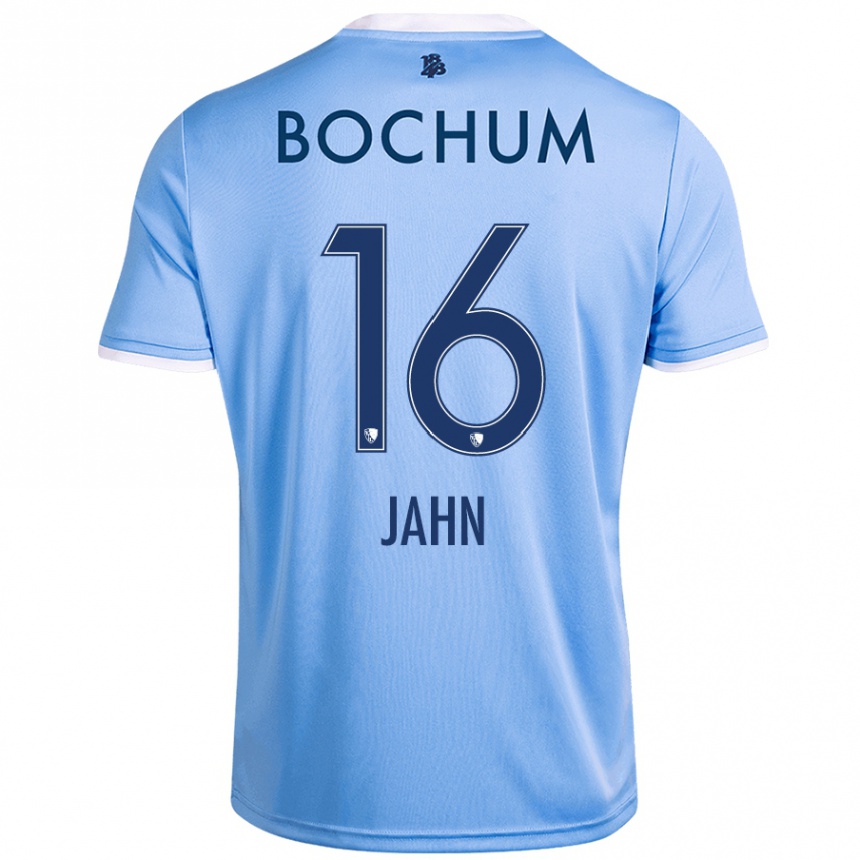 Hombre Fútbol Camiseta Niklas Jahn #16 Azul Cielo 2ª Equipación 2024/25 Perú