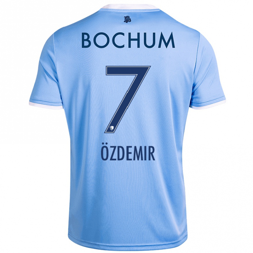 Hombre Fútbol Camiseta Tolga Özdemir #7 Azul Cielo 2ª Equipación 2024/25 Perú