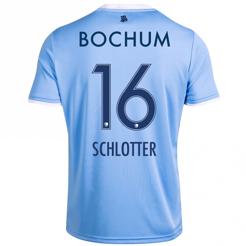 Hombre Fútbol Camiseta Joel Schlotter #16 Azul Cielo 2ª Equipación 2024/25 Perú