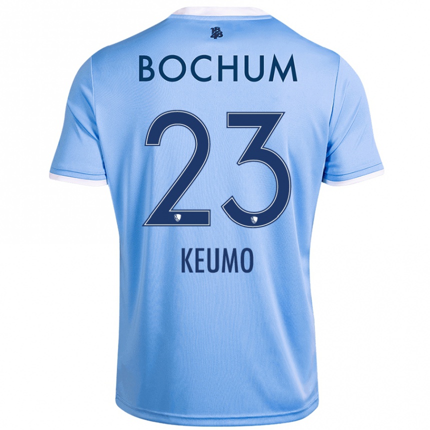 Hombre Fútbol Camiseta Owono-Darnell Keumo #23 Azul Cielo 2ª Equipación 2024/25 Perú